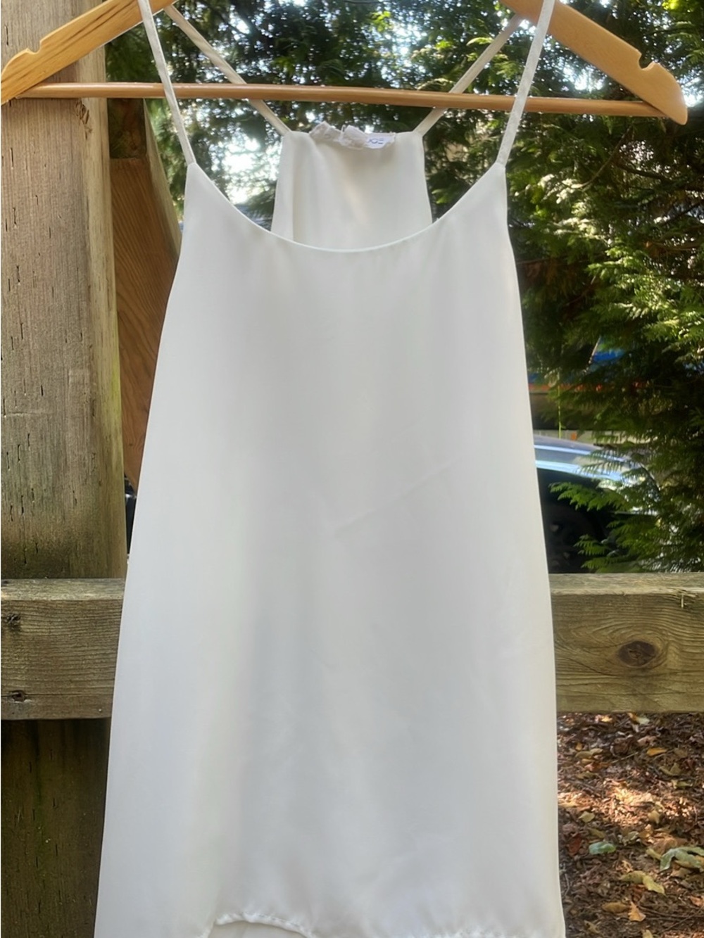 Stella Luce White Spaghetti-Strap Slip Top